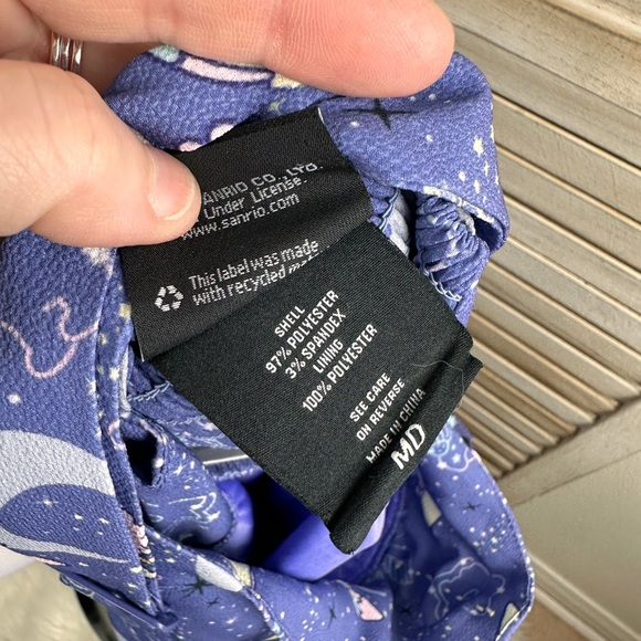 Little Twin Stars Sanrio Periwinkle Blue Flare Suspender Skirt Kawaii Medium - Picture 3 of 10